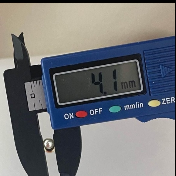 18k Gold Filled Kids Pearl Stud Earrings 4.1MM ✨ - Picture 7 of 7